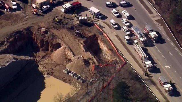 Sky 5 over Raleigh construction site accident