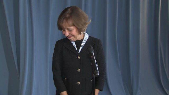 Chancellor Carol Folt makes remarks on her last day at UNC