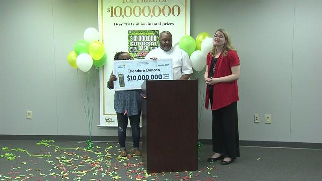 Lottery officials announce $10M winner in Raleigh