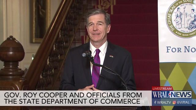Gov. Cooper makes economic development announcement