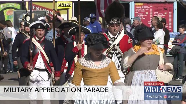 Military appreciation parade at NC State Fair