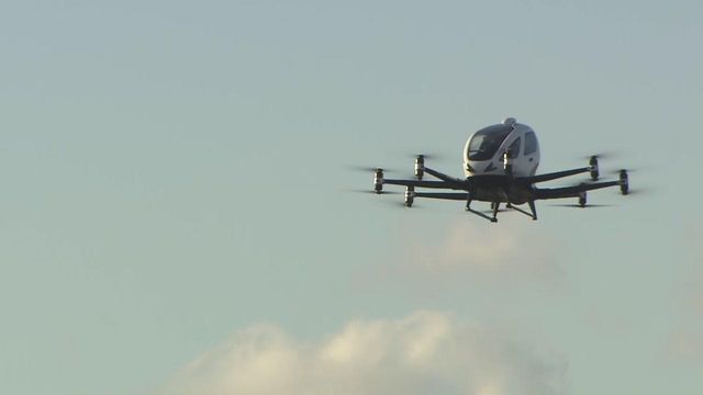 Gov. Cooper attends demonstration of autonomous air taxi
