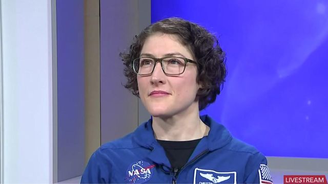 Christina Koch speaks about record-breaking space mission