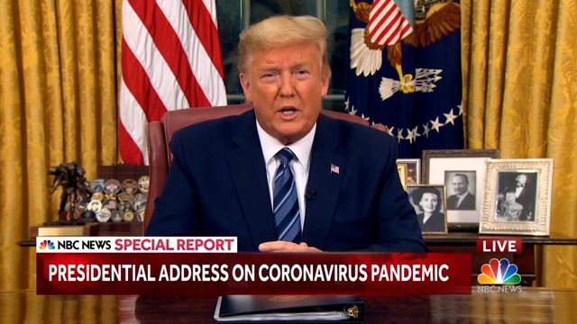 President Trump restricts travel from Europe, minus UK, for next 30 days due to coronavirus