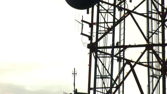 WRAL lights tower in salute to health care workers