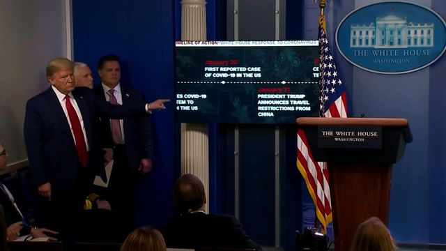 White House coronavirus briefing: Trumps defends timeliness of his actions on pandemic (April 13)