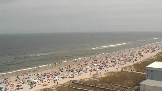 On cam: Carolina Beach packed with visitors on Memorial Day weekend