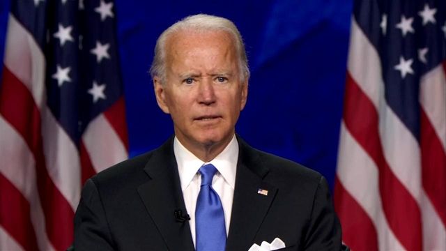Joe Biden accepts presidential nomination on final night of DNC