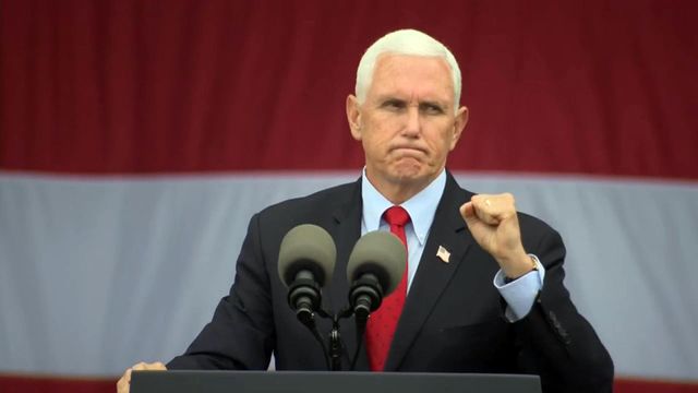 VP Pence campaigns in Selma