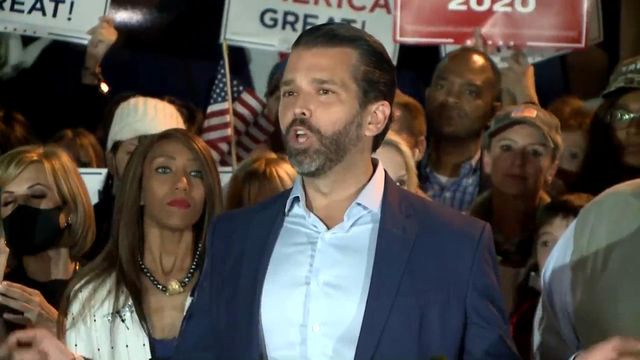 Trump's son says campaign won't accept loss in Georgia