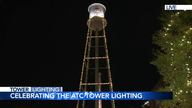 american tobacco tower lighting 21st Annual Triangle Christmas Tree Challenge -