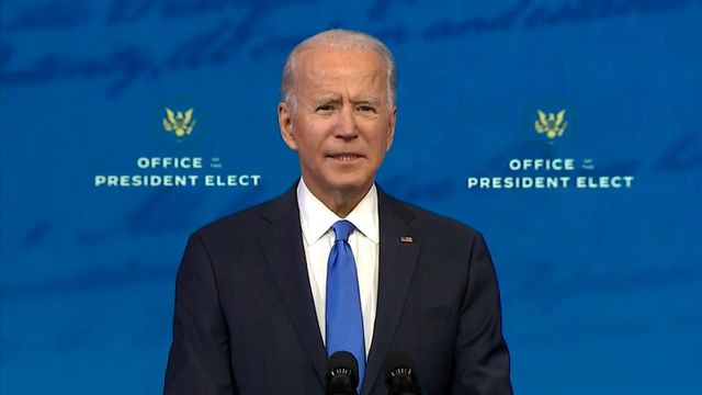 Biden discusses Electoral College results