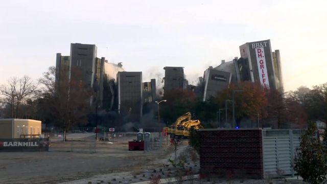 Former BB&T offices in Wilson imploded