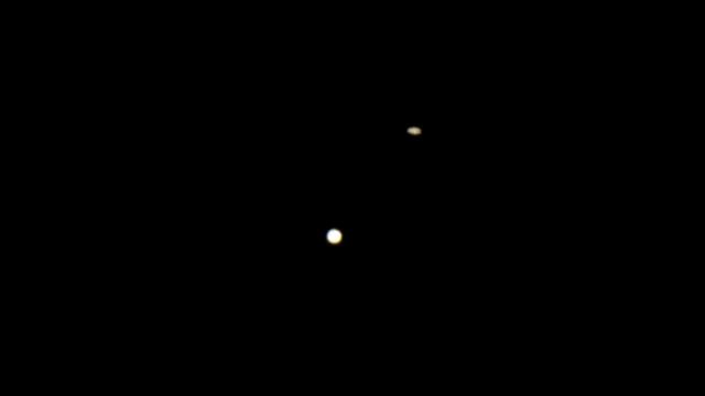 Jupiter and Saturn pass in the 'Great Conjunction'