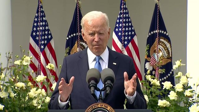 Biden says if you're fully vaccinated, you don't have to wear a mask 