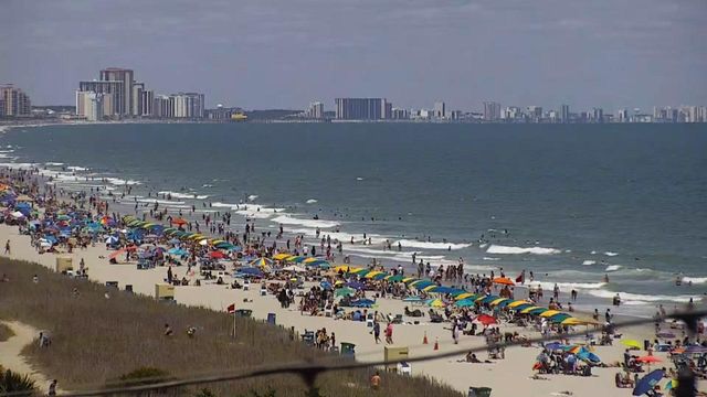 Crowded Myrtle Beach on Memorial Day