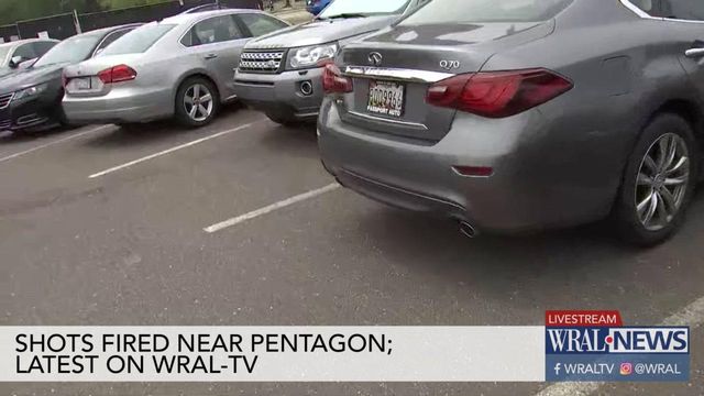 Live look at the Pentagon, which is on lockdown following multiple gunshots
