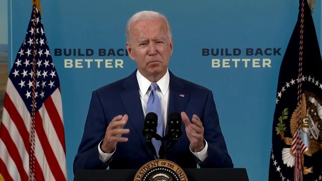 Biden talks about disappointing September jobs report