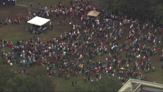 Sky 5: Lt. governor leads rally in downtown Raleigh 