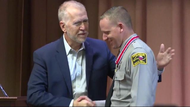NC trooper gets Congressional Badge of Bravery