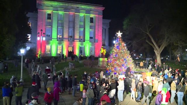 Annual North Carolina Christmas tree lighting held at Capitol 