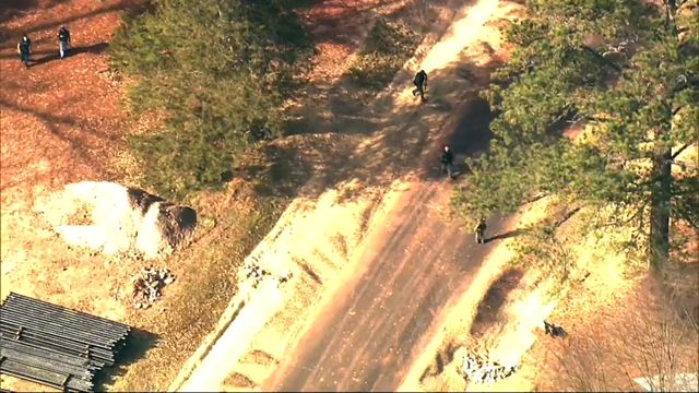 Sky 5: Authorities search north Raleigh woods