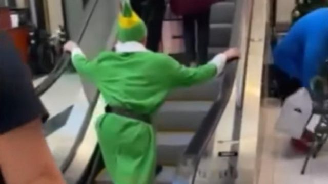 Man dressed as 'Buddy the Elf' spreads Christmas cheer at Crabtree
