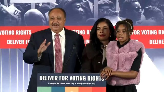 Martin Luther King Jr.'s family speaks on behalf of his legacy