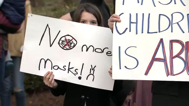 Wake parents, educators rally for end to mask mandate