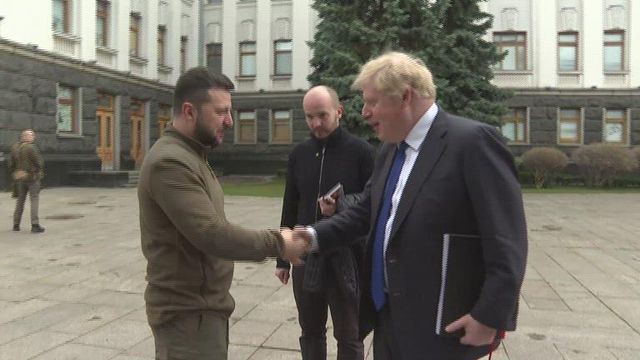 British Prime Minister Boris Johnson makes surprise visit to Ukraine