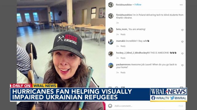 Canes fan provides tech to help refugees see way to safety