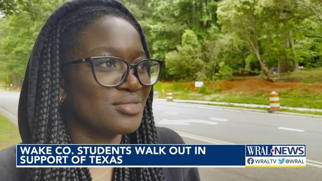 Raleigh students walk out of classes in honor of Texas shooting victims 