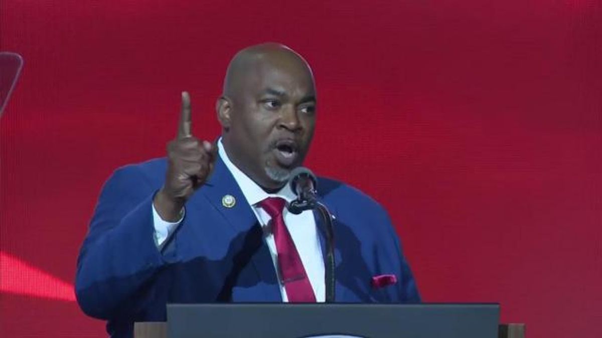 North Carolina Lt. Gov. Mark Robinson speaks at NRA meetings in Texas