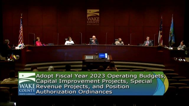 Wake commissioners meet to vote on budget, school funding, tax increase