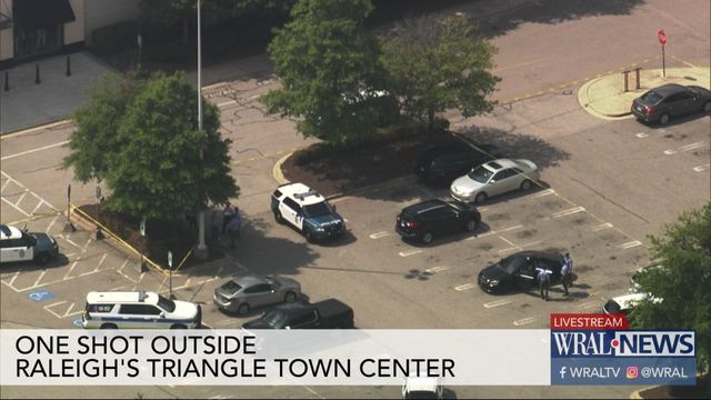 Sky 5: Crime scene outside Triangle Town Center