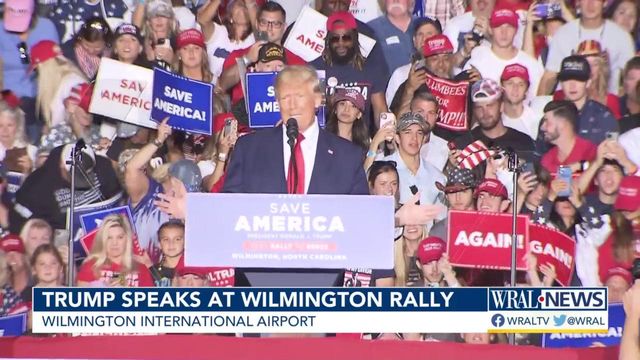 Trump speaks in Wilmington 
