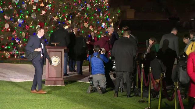 Gov. Cooper, NC elected officials join Speaker Nancy Pelosi to light the US Capitol Christmas tree