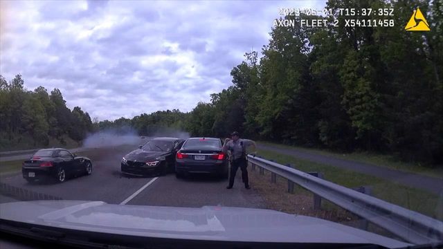 Video shows teen driver losing control of car, nearly killing officer in Virginia