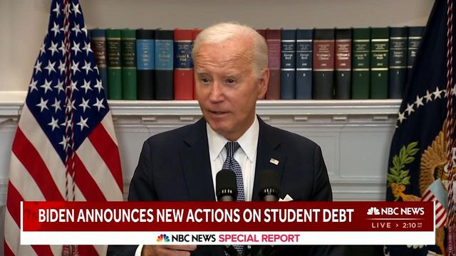 President Biden speaks about student debt relief plan, says 'this fight is not over'