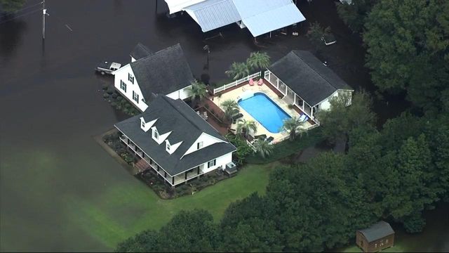 Sky 5: Severe flooding in Columbus County 