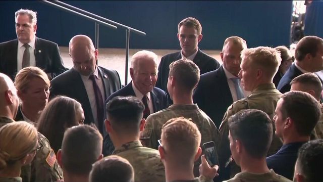 Joe Biden delivers 9/11 remarks at Elmendorf-Richardson Air Force Base in Alaska