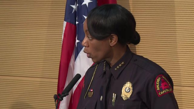 Raleigh Police Chief Estella Patterson  speaks about crime stats, ways to address violent crime