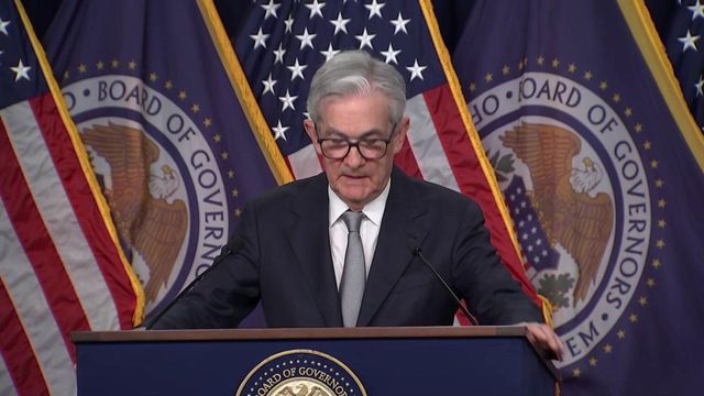 Federal Reserve Chair Jerome Powell speaks on pause in interest rate hikes