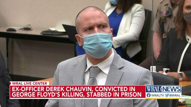 Derek Chauvin, officer convicted in George Floyd's killing, stabbed in federal prison.