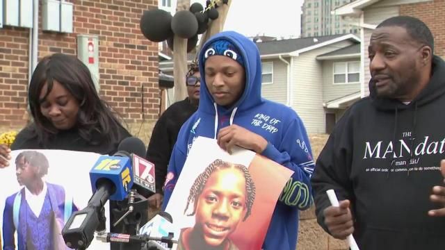 The family of 15-year-old Delvin Ferrell, who was stabbed to death at Southeast Raleigh High School on Monday, is speaking live at a press conference. 