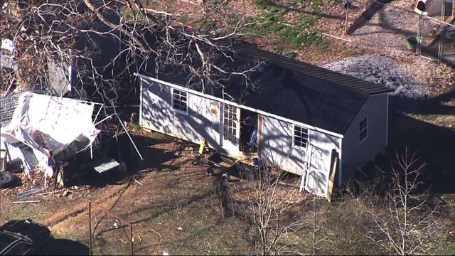 Sky 5 flies over Chatham County property where dogs seized 
