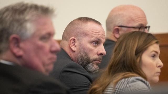 Jason Meade sits with his defense team in his trial at the Franklin County Common Pleas Court, Wednesday, Feb. 14, 2024 in Columbus, Ohio. (Brooke LaValley/The Columbus Dispatch via AP, Pool) Jason Meade sits with his defense team in his trial at the Franklin County Common Pleas Court, Wednesday, Feb. 14, 2024 in Columbus, Ohio. (Brooke LaValley/The Columbus Dispatch via AP, Pool)
