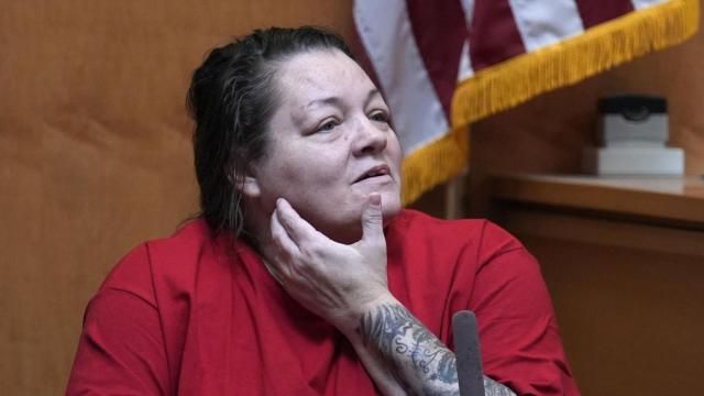 Rebecca Maines testifies during the trial of the Adam Montgomery at Hillsborough County Superior Court, Tuesday, Feb. 20, 2024, in Manchester, N.H. Montgomery is facing second-degree murder and other charges in the death of his daughter, Harmony. (AP Photo/Charles Krupa, Pool) Rebecca Maines testifies during the trial of the Adam Montgomery at Hillsborough County Superior Court, Tuesday, Feb. 20, 2024, in Manchester, N.H. Montgomery is facing second-degree murder and other charges in the death of his daughter, Harmony. (AP Photo/Charles Krupa, Pool)