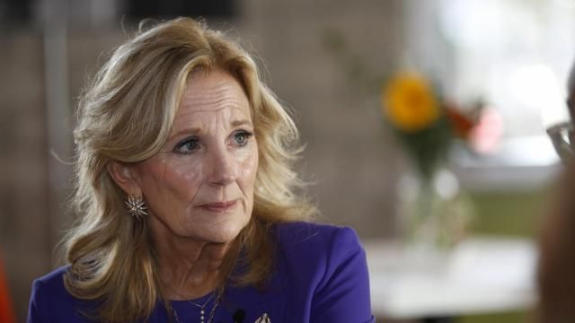 First lady Jill Biden listens to women discuss their concerns about gun violence, reproductive rights and other topics at Eat restaurant in downtown Las Vegas Saturday, March 2, 2024. The event was part of a nationwide program to organize and mobilize female voters. (Steve Marcus/Las Vegas Sun via AP) First lady Jill Biden listens to women discuss their concerns about gun violence, reproductive rights and other topics at Eat restaurant in downtown Las Vegas Saturday, March 2, 2024. The event was part of a nationwide program to organize and mobilize female voters. (Steve Marcus/Las Vegas Sun via AP)
