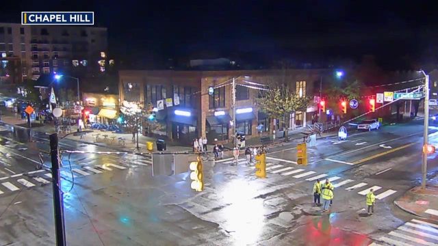UNC fans rush Franklin Street in Chapel Hill after beating Duke